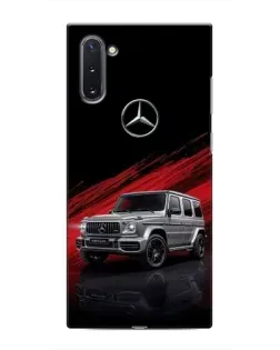 Чехол для Samsung Galaxy Note 10 с картинкой «Mercedes G-Class красный»
