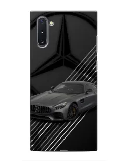 Чехол для Samsung Galaxy Note 10 с картинкой «Mercedes AMG — графика»