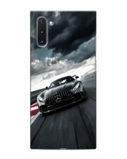 Чехол для Samsung Galaxy Note 10 с картинкой «Гоночный Mercedes AMG»