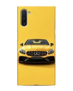 Чехол для Samsung Galaxy Note 10 с картинкой «Желтый Mercedes GT»