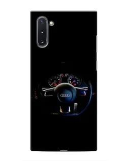 Чохол для Samsung Galaxy Note 10 з картинкою «Салон Audi — кермо»