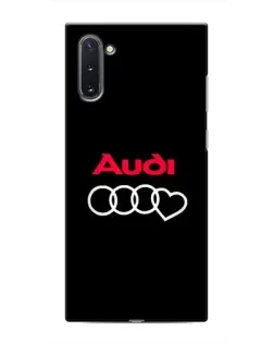 Чохол для Samsung Galaxy Note 10 з картинкою «Логотип Audi Heart»