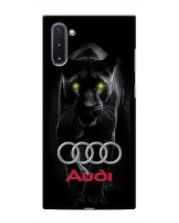 Чехол для Samsung Galaxy Note 10 с картинкой «Пантера и Audi»