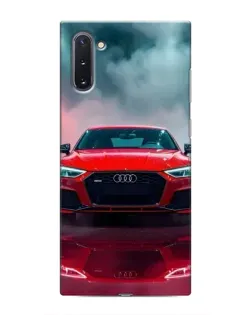 Чехол для Samsung Galaxy Note 10 с картинкой «Audi RS — красный стиль»