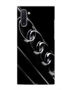 Чехол для Samsung Galaxy Note 10 с картинкой «Audi — абстрактные кольца»