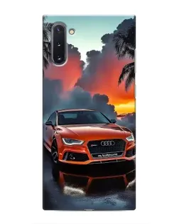 Чехол для Samsung Galaxy Note 10 с картинкой «Audi — закат»