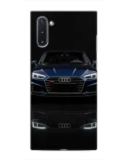 Чехол для Samsung Galaxy Note 10 с картинкой «Audi — ночное отражение»