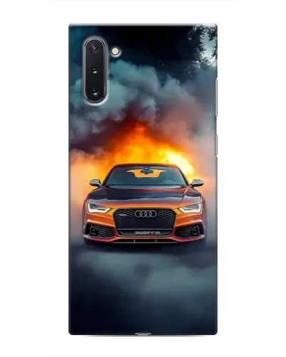 Чехол для Samsung Galaxy Note 10 с картинкой «Audi в огненном дыму» Чехол для Samsung Galaxy Note 10 с картинкой «Audi в огненном дыму»