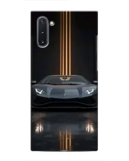Чохол для Samsung Galaxy Note 10 з картинкою «Lamborghini золоті лінії»