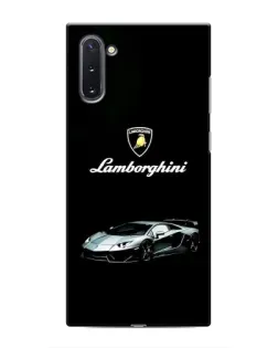 Чохол для Samsung Galaxy Note 10 з картинкою «Логотип Lamborghini класика»