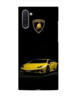 Чохол для Samsung Galaxy Note 10 з картинкою «Lamborghini жовтий акцент»