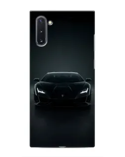 Чохол для Samsung Galaxy Note 10 з картинкою «Чорний Lamborghini Aventador»