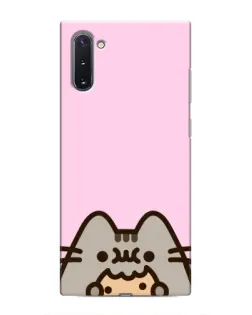 Чохол для Samsung Galaxy Note 10 з картинкою «Pusheen та печиво»