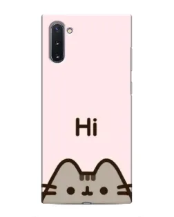 Чехол для Samsung Galaxy Note 10 с картинкой «Пушин говорит Hi» Чехол для Samsung Galaxy Note 10 с картинкой «Пушин говорит Hi»