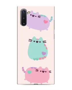 Чехол для Samsung Galaxy Note 10 с картинкой «Pusheen трио» Чехол для Samsung Galaxy Note 10 с картинкой «Pusheen трио»