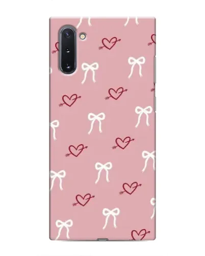 Чохол для Samsung Galaxy Note 10 з картинкою «Серця та банти»