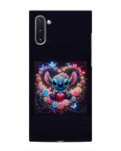 Чехол для Samsung Galaxy Note 10 с картинкой «Stitch в цветах»