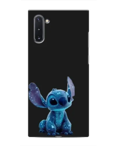 Чехол для Samsung Galaxy Note 10 с картинкой «Стич на черном»