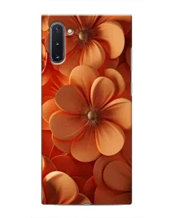 Чохол для Samsung Galaxy Note 10 з картинкою «Помаранчева макро квітка»