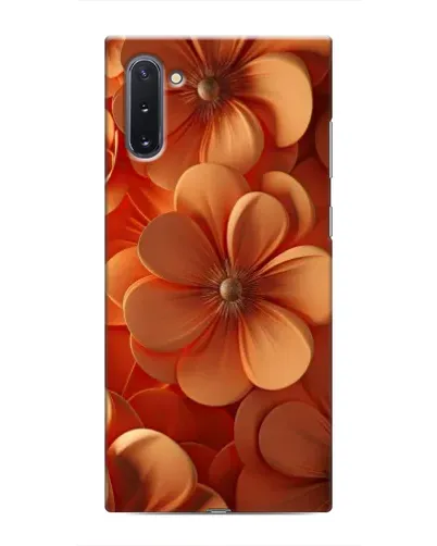 Чохол для Samsung Galaxy Note 10 з картинкою «Помаранчева макро квітка»