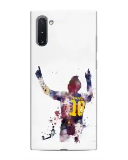 Чехол для Samsung Galaxy Note 10 с картинкой «Акварельный Месси Барселона» Чехол для Samsung Galaxy Note 10 с картинкой «Акварельный Месси Барселона»
