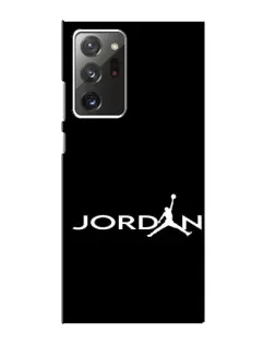 Чехол для Samsung Galaxy Note 20 Ultra с картинкой «Jordan White Logo» Чехол для Samsung Galaxy Note 20 Ultra с картинкой «Jordan White Logo»