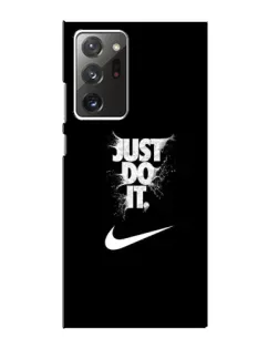 Чехол для Samsung Galaxy Note 20 Ultra с картинкой «Текстовый принт Nike» Чехол для Samsung Galaxy Note 20 Ultra с картинкой «Текстовый принт Nike»