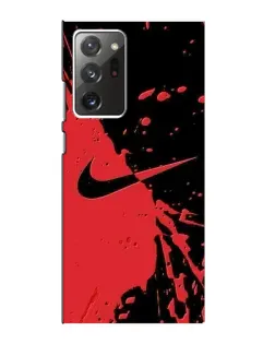 Чехол для Samsung Galaxy Note 20 Ultra с картинкой «Красные брызги Nike» Чехол для Samsung Galaxy Note 20 Ultra с картинкой «Красные брызги Nike»
