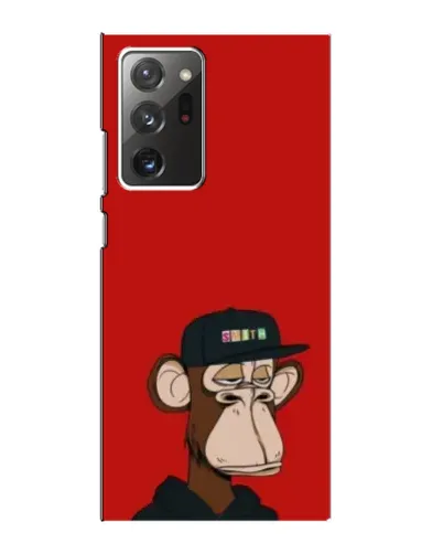 Чехол для Samsung Galaxy Note 20 Ultra с картинкой «Bored Ape — красный фон»