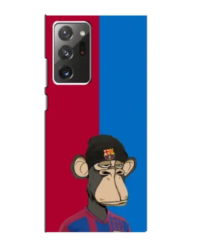 Чехол для Samsung Galaxy Note 20 Ultra с картинкой «Bored Ape — фанат Барсы»