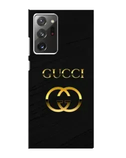 Чохол для Samsung Galaxy Note 20 Ultra з картинкою «Золотий логотип Gucci»