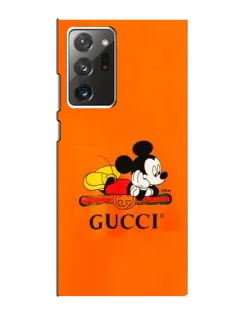 Чохол для Samsung Galaxy Note 20 Ultra з картинкою «Міккі Маус Gucci — помаранч»