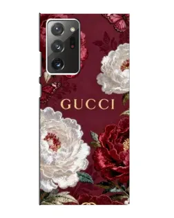 Чохол для Samsung Galaxy Note 20 Ultra з картинкою «Gucci — бордові троянди»