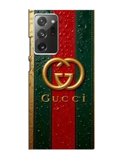 Чохол для Samsung Galaxy Note 20 Ultra з картинкою «Gucci — фірмова смуга та золото»