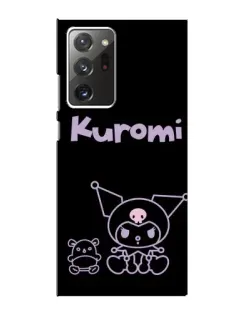 Чохол для Samsung Galaxy Note 20 Ultra з картинкою «Kuromi — чорний мінімалізм»