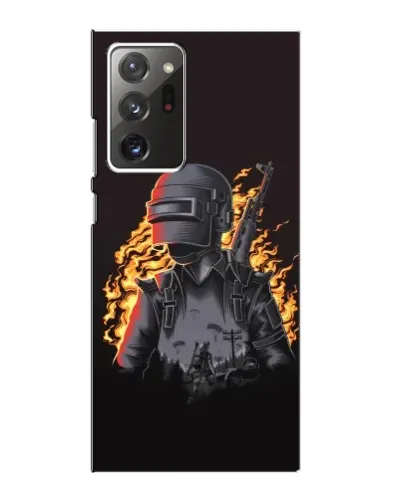 Чохол для Samsung Galaxy Note 20 Ultra з картинкою «PUBG — вогняний силует»