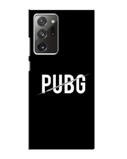 Чохол для Samsung Galaxy Note 20 Ultra з картинкою «PUBG — білий логотип»