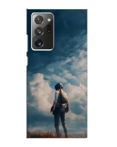 Чохол для Samsung Galaxy Note 20 Ultra з картинкою «Герой PUBG на скелі»