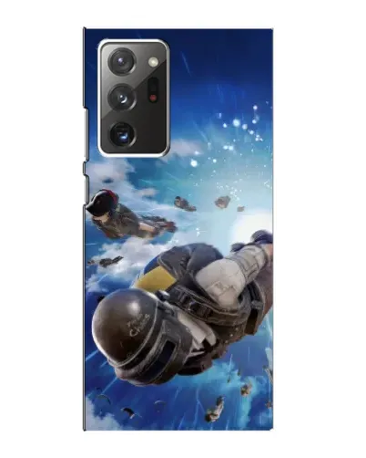 Чохол для Samsung Galaxy Note 20 Ultra з картинкою «Десант PUBG — стрибок»
