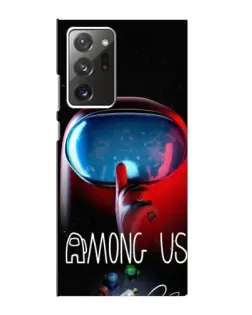 Чехол для Samsung Galaxy Note 20 Ultra с картинкой «Красный импостер — макро»
