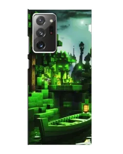Чехол для Samsung Galaxy Note 20 Ultra с картинкой «Minecraft лесной пейзаж»