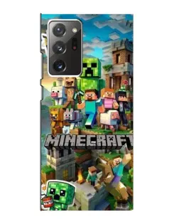 Чехол для Samsung Galaxy Note 20 Ultra с картинкой «Замок Minecraft»