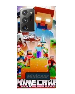 Чехол для Samsung Galaxy Note 20 Ultra с картинкой «Minecraft герои игры»