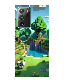 Чехол для Samsung Galaxy Note 20 Ultra с картинкой «Minecraft летний день»