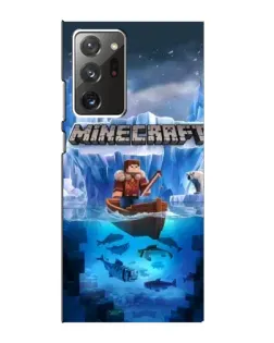 Чехол для Samsung Galaxy Note 20 Ultra с картинкой «Minecraft ледяной мир»
