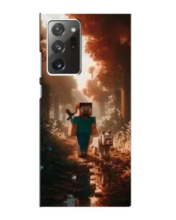Чехол для Samsung Galaxy Note 20 Ultra с картинкой «Стив в лесу»