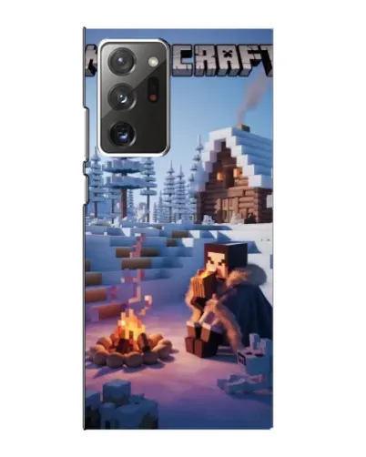 Чехол для Samsung Galaxy Note 20 Ultra с картинкой «Зимний Minecraft» Чехол для Samsung Galaxy Note 20 Ultra с картинкой «Зимний Minecraft»
