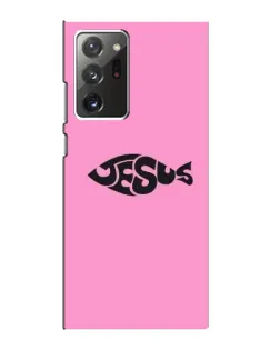Чехол для Samsung Galaxy Note 20 Ultra с картинкой «Розовый символ  Jesus»