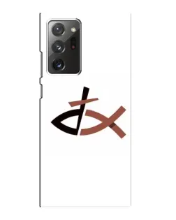 Чехол для Samsung Galaxy Note 20 Ultra с картинкой «Рыба и крест»