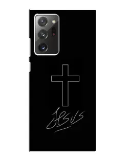 Чехол для Samsung Galaxy Note 20 Ultra с картинкой «Графический крест Jesus»